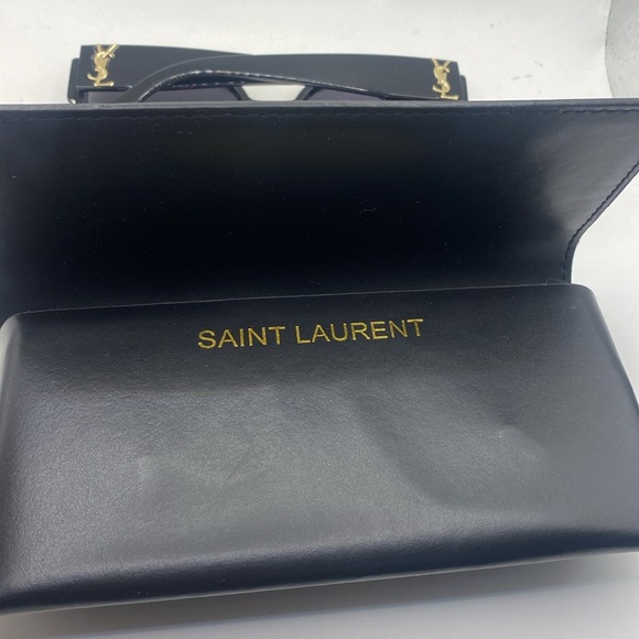 Saint Laurent Monogram Sunglasses SLM50 Black Frame and Gray Gradient Lenses - Picture 9 of 10